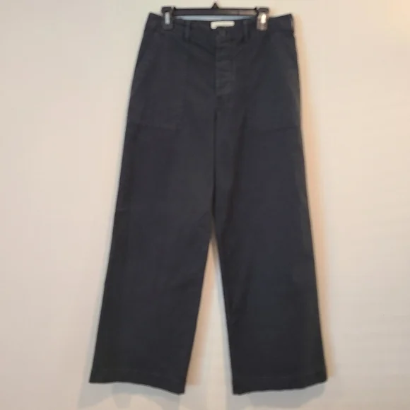 Nili Lotan Leon Boy Black Twill Cotton Pants